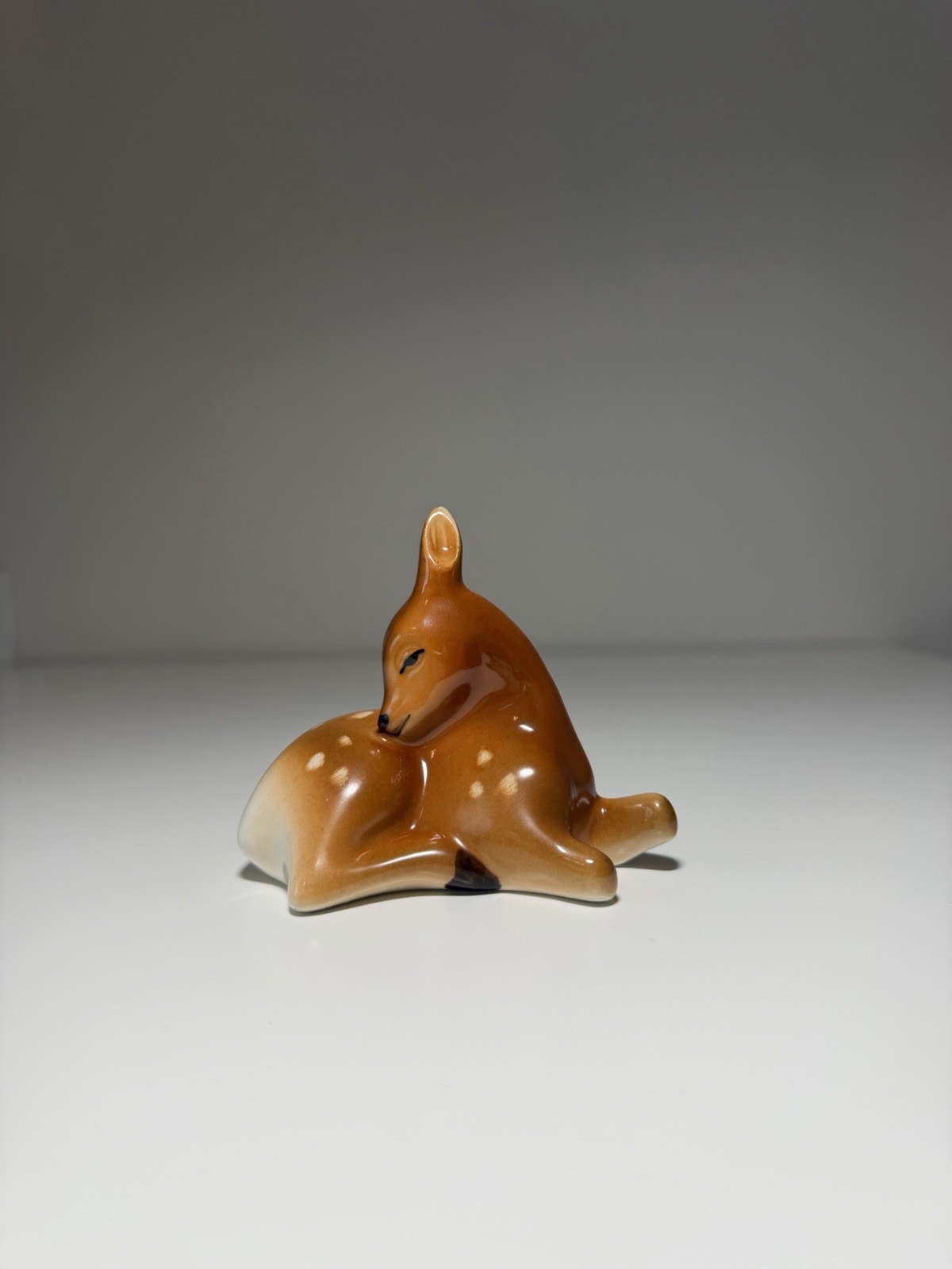 VTG Royal Dux Fawn Deer Figurine Made in Czechslovakia