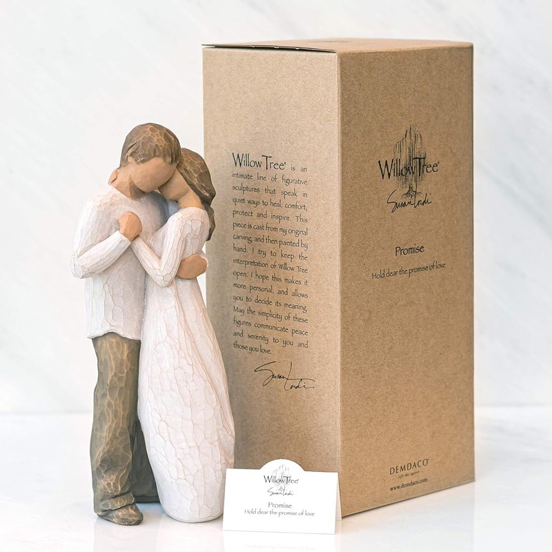 Willow Tree Promise Sculpted Figure Couple Husband Wife Romantic Marriage Gift