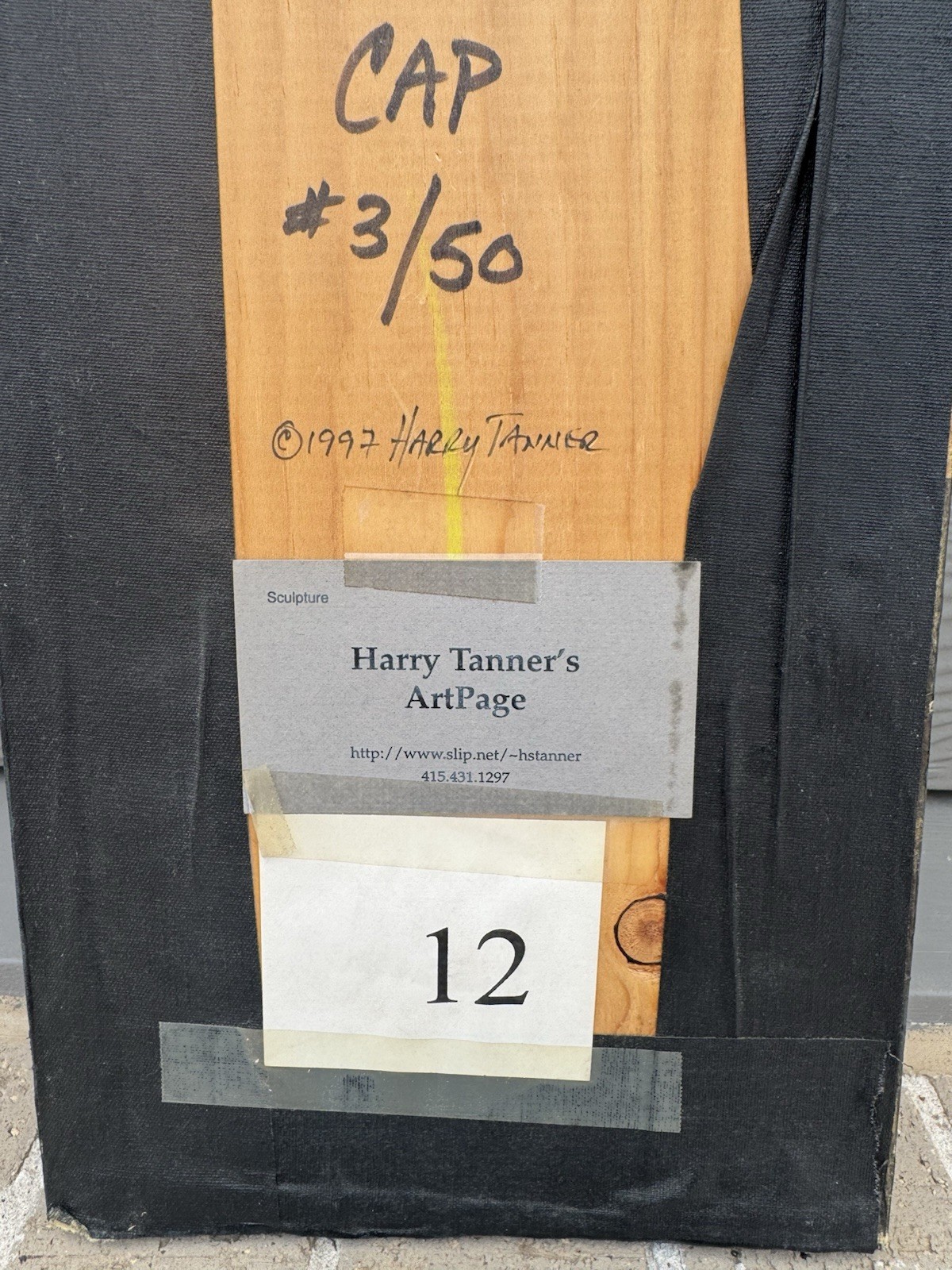 Harry Tanner “CAP” 1997 Limited Edition Wall Sculpture 3/50 Signe