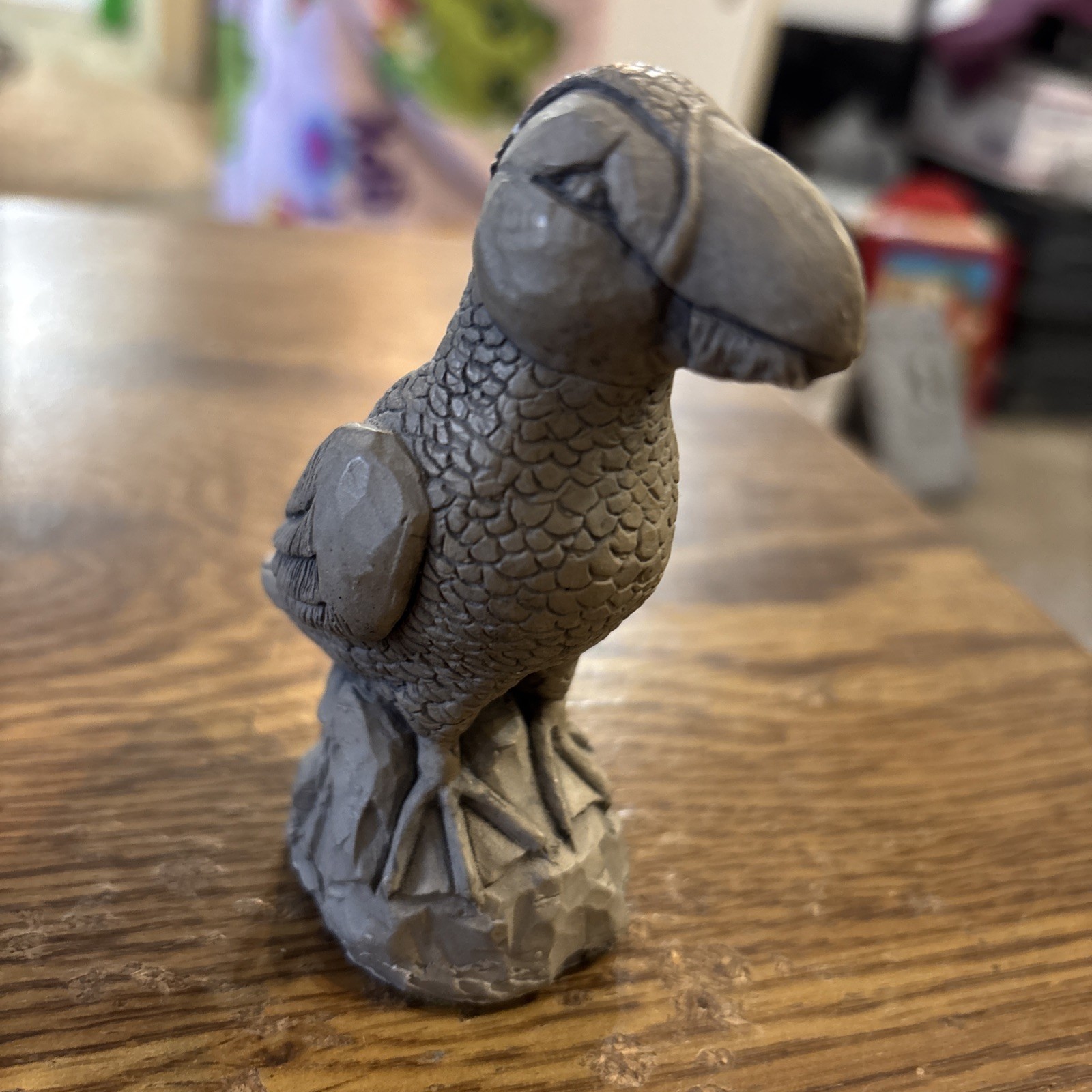 Dodo Bird Glacial Ice Age Sculpture Hand Crafted for ACE Alaska 4″Tall