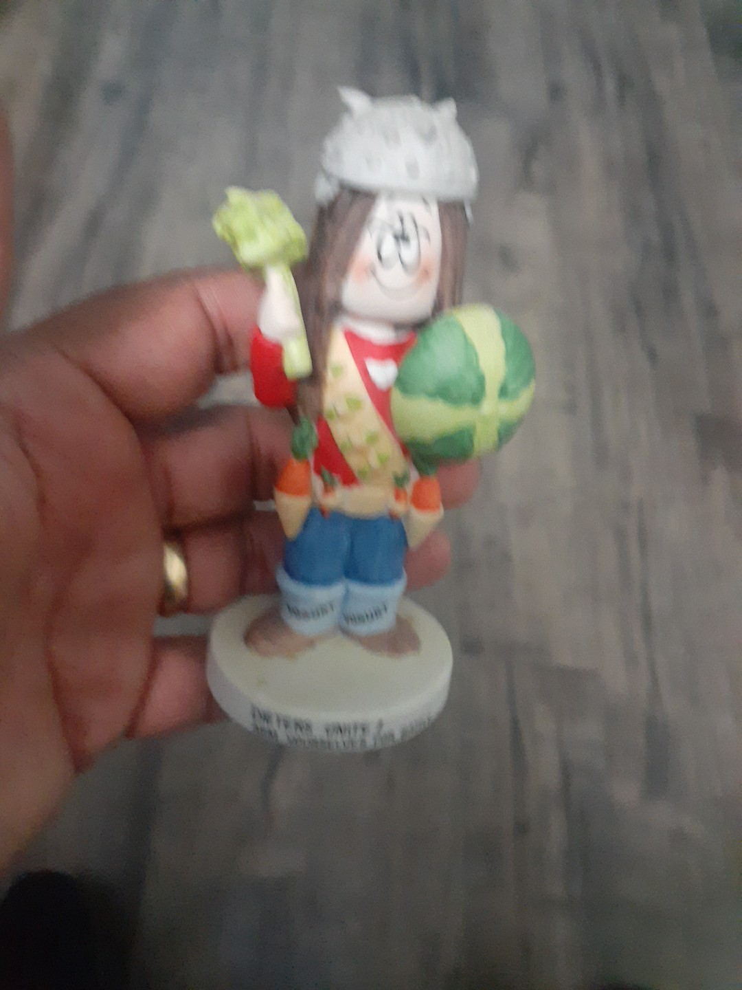Cathy Ceramic Figurine Hand Painted Matte Finish People Novelty 1982 Collectible