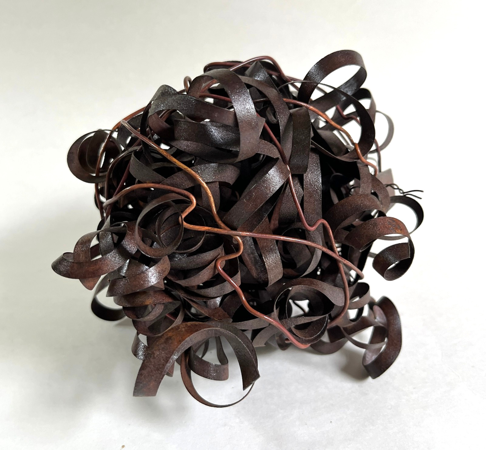 Kathryn Arnett Interwined Metal Strips Sculpture Abstract Contemporary Art