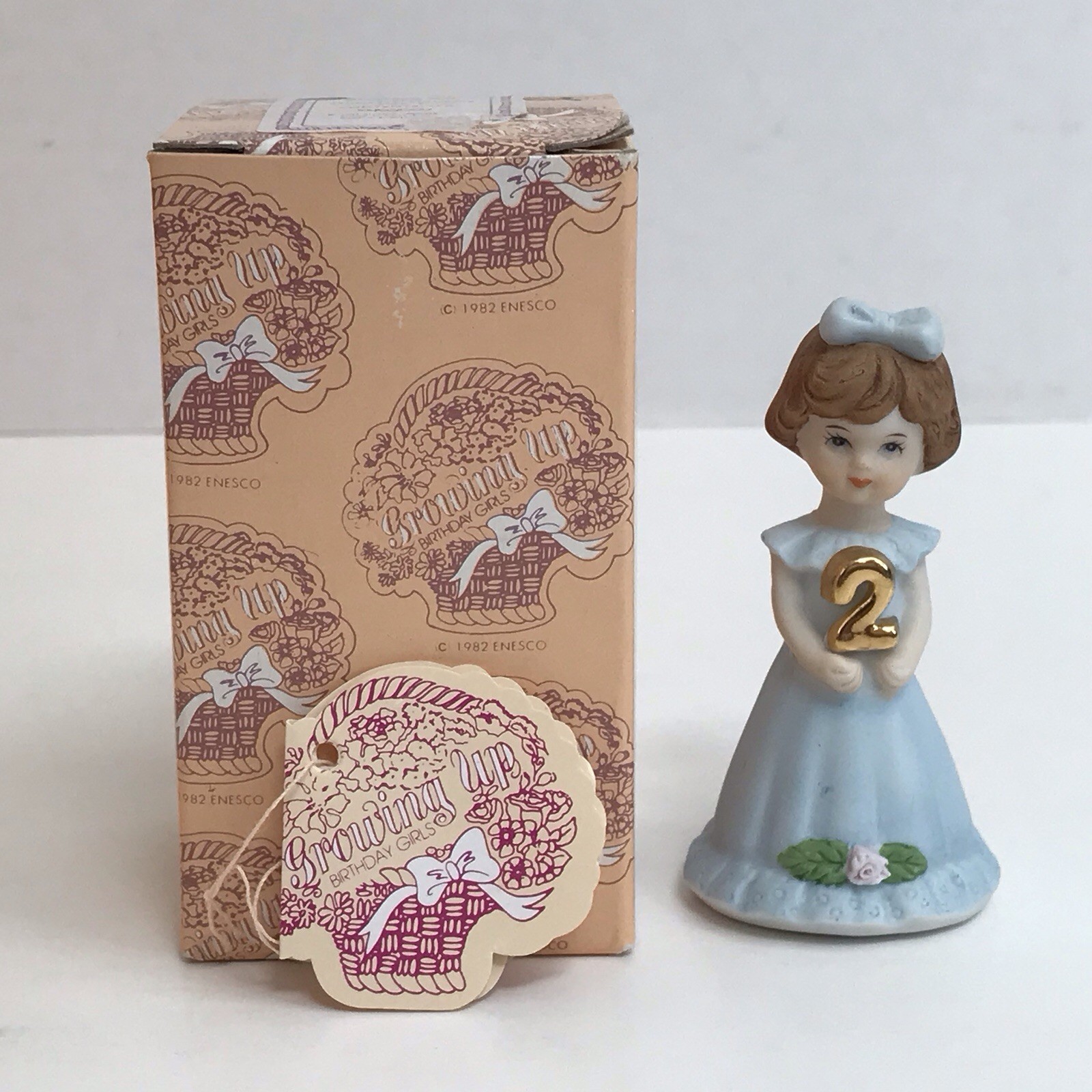 Enesco Growing Up Birthday Girl Baby-16 Years Old Plus Graduation Figure *Read*