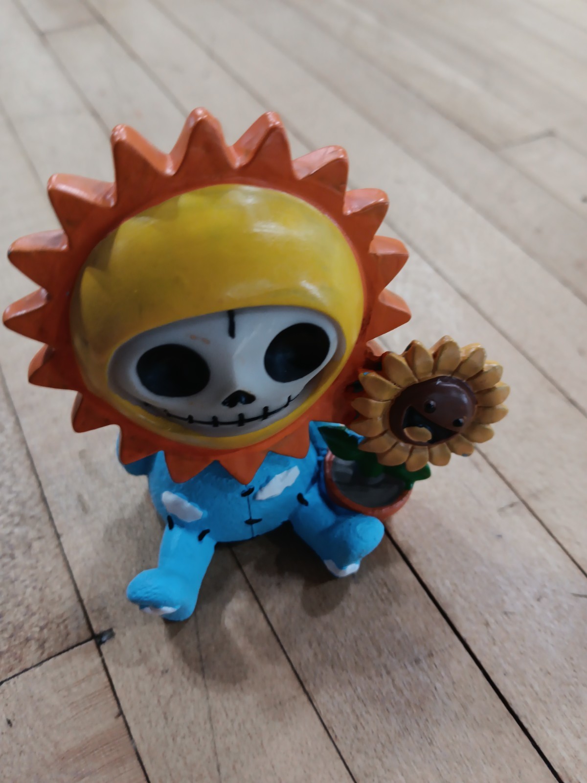 Furrybones Sol Sunflower Skeleton Figurine