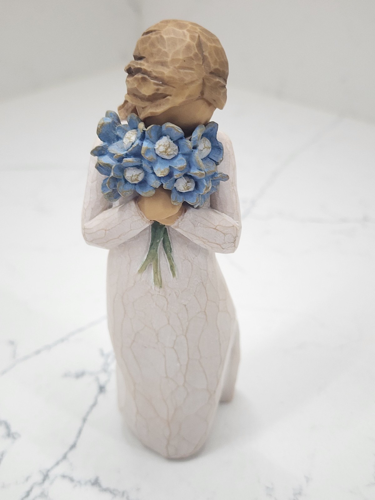 3 Willow Tree Figurines Surrounded By Love, Forget-Me-Not & Abundance