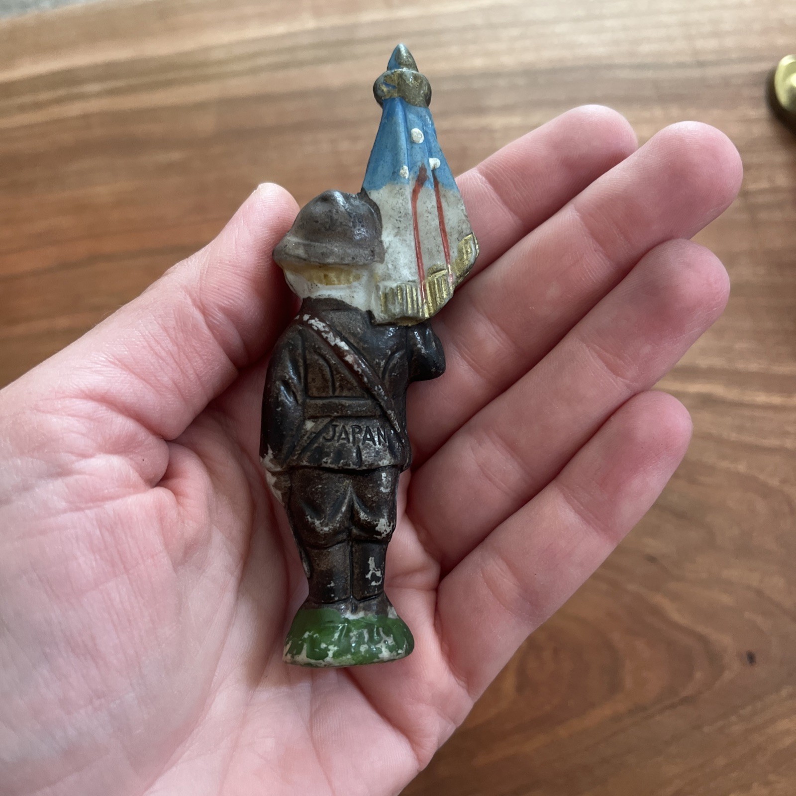 Vintage Bisque Porcelain Soldiers Made In Japan Lot Of 2
