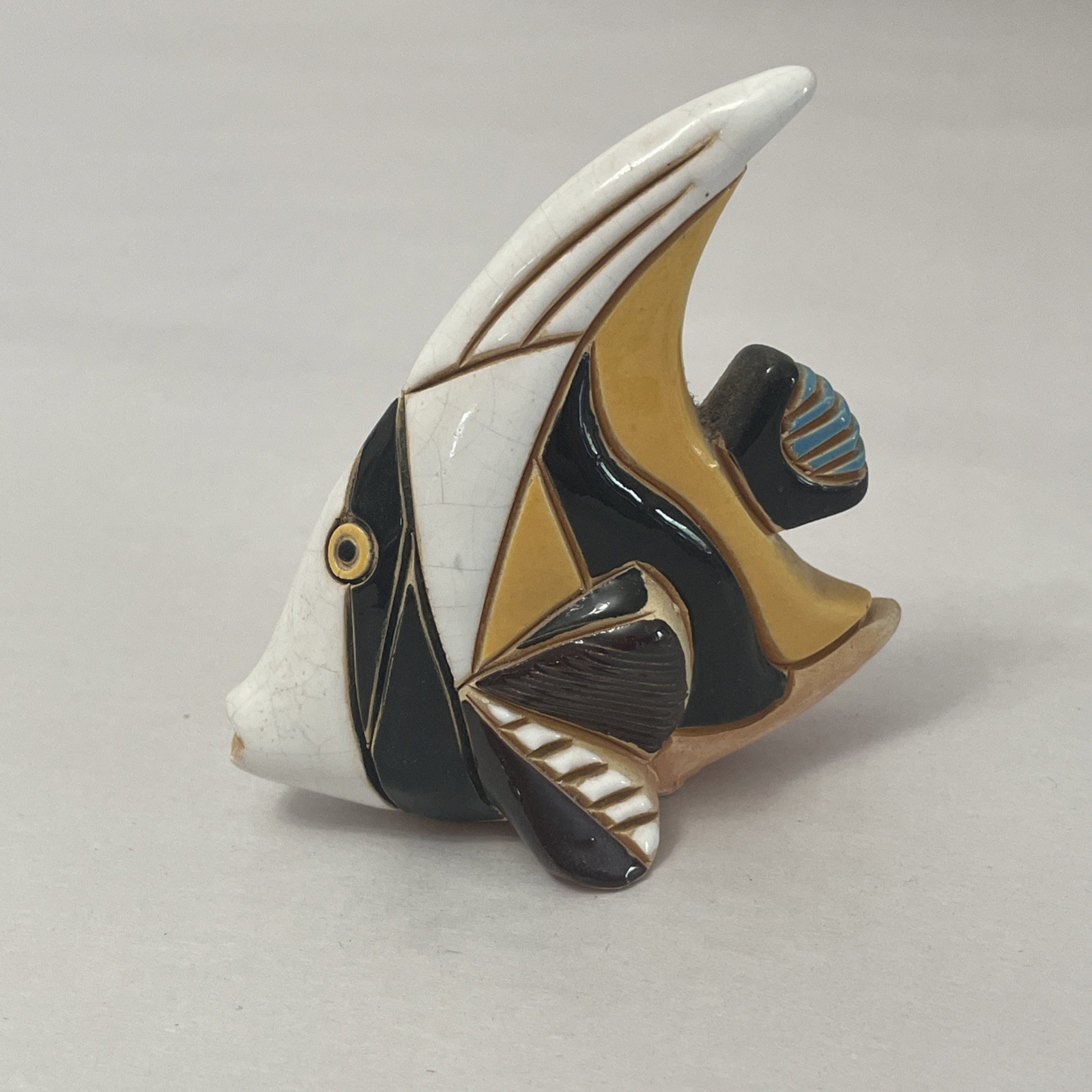 Vintage Angel Fish Figure Artesania Rinconada Hand Made in Uruguay