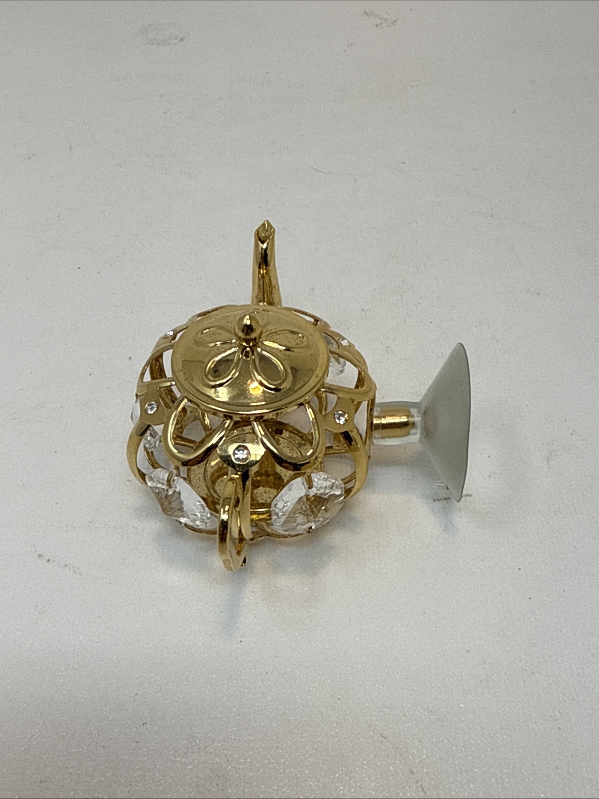 Mascot Crystal Delight 24k Gold Plate Austrian Crystals Teapot