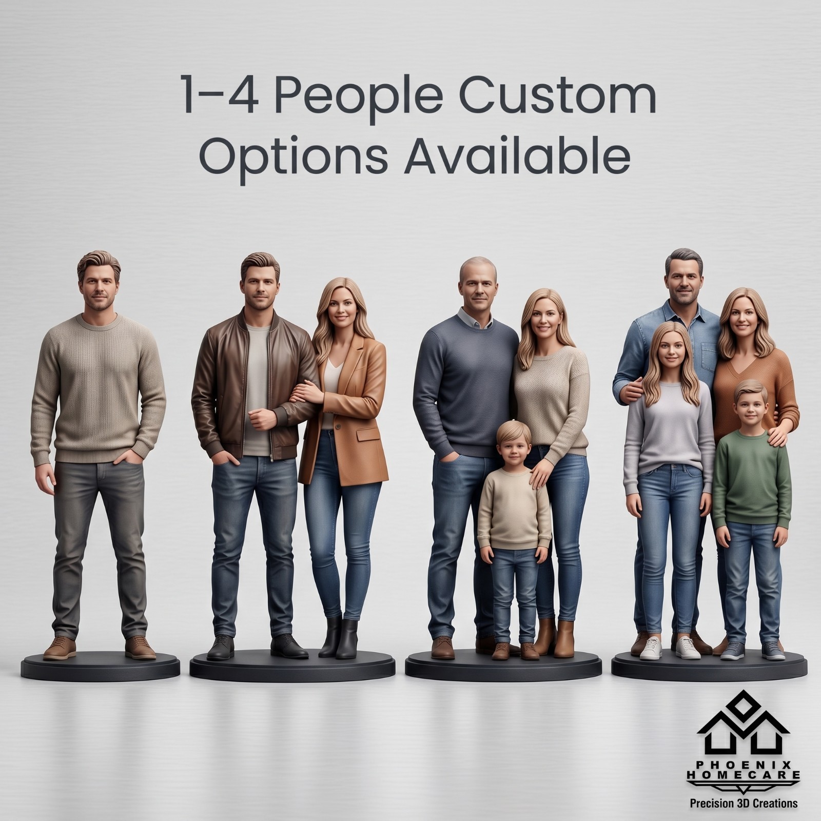 Turn Your Photo Into a 3D Figurine Personalized Couple Gift Statue