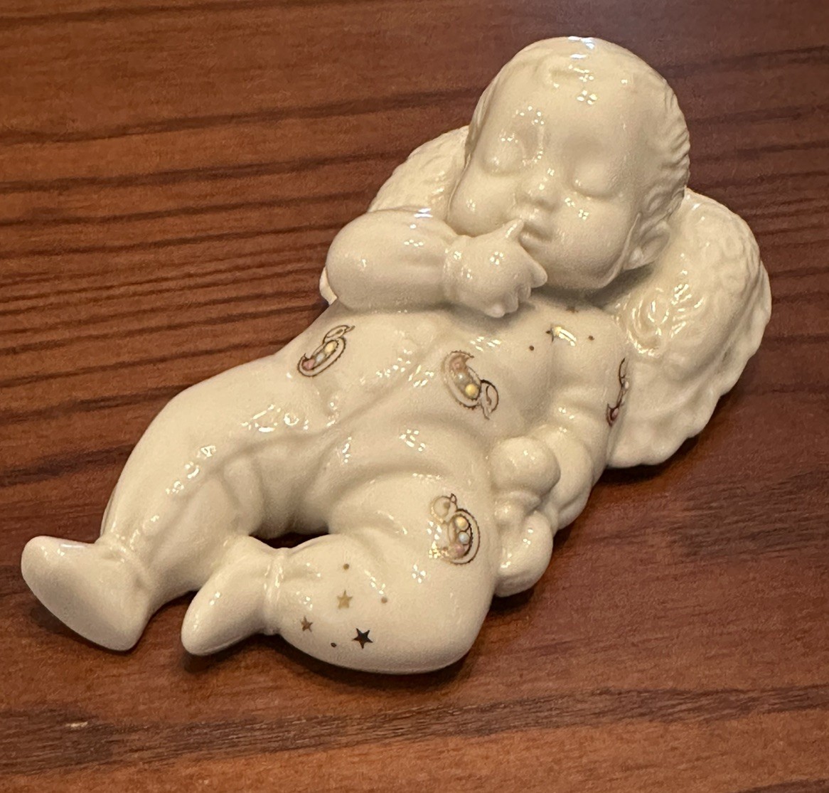 Lenox Hush Little Baby Figurine Sleeping Infant Porcelain New Baby Gift 1996