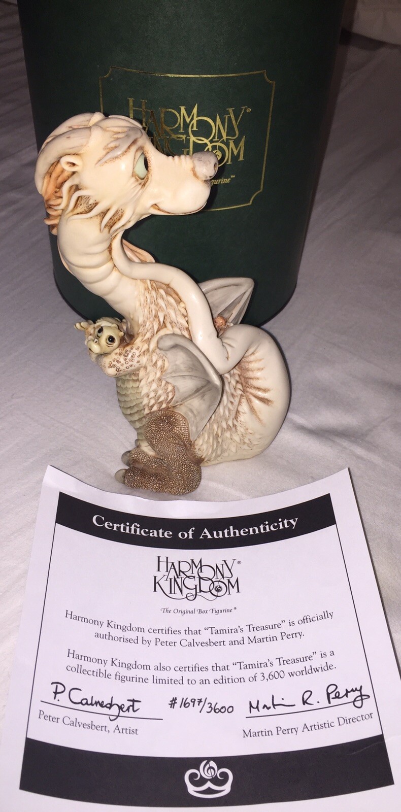 Harmony Kingdom “Tamira’s Treasure” Dragon Figurine | Signed Ltd Ed | TJMYLEDR