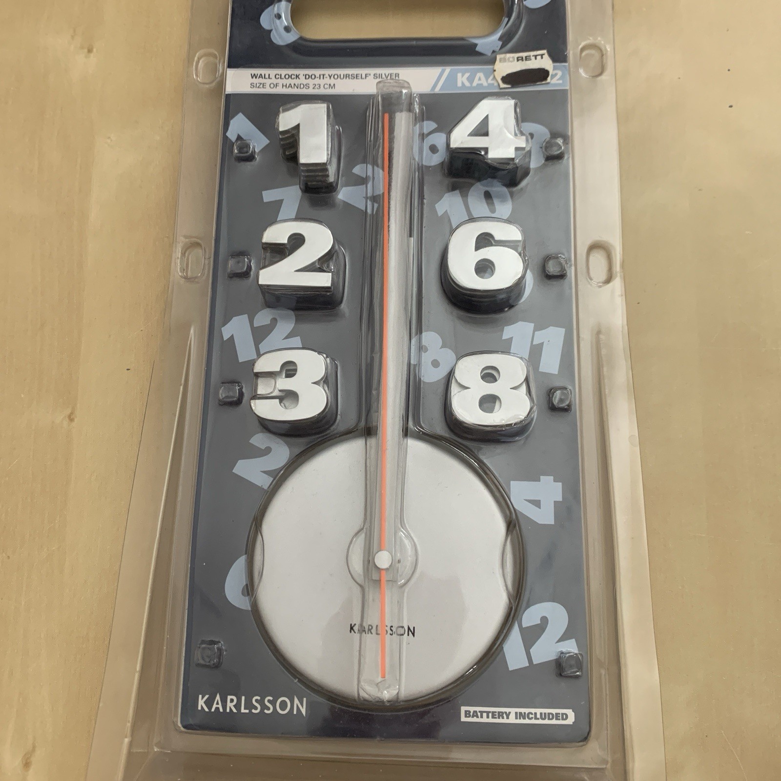DIY Design Your Own Time Wall Clock Creative Novelty Great Fun Gift! NOS Funky
