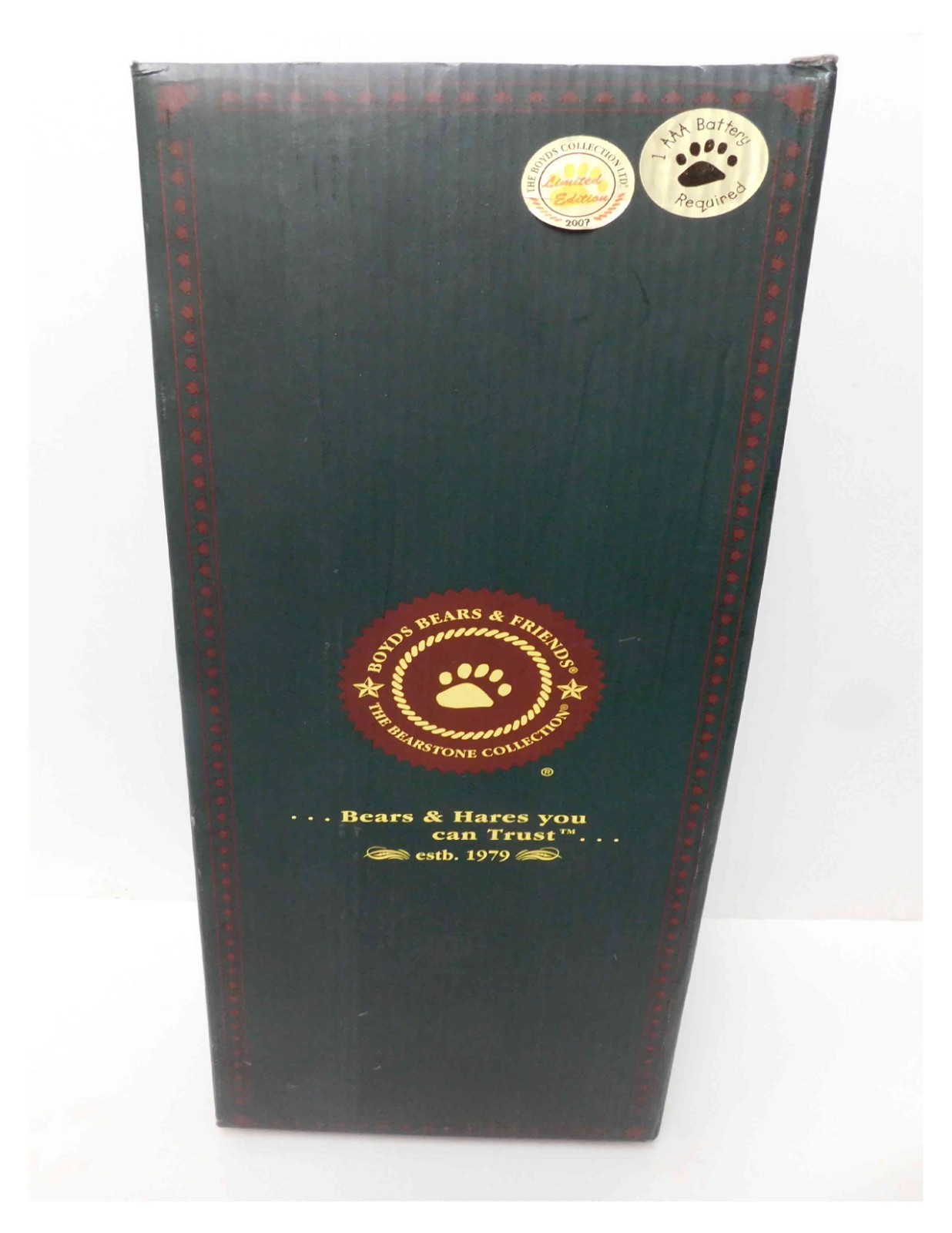 BOYDS BEARS GRANDPAS OL’ TIME CLOCK FIGURINE BRAND NEW IN BOX…PLEASE READ INFO