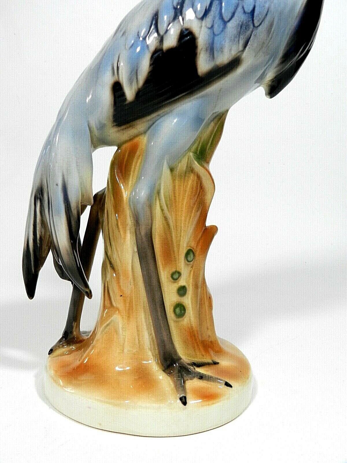 Germany Karl Ens Style Sitzendorf Dresden Porcelain Heron