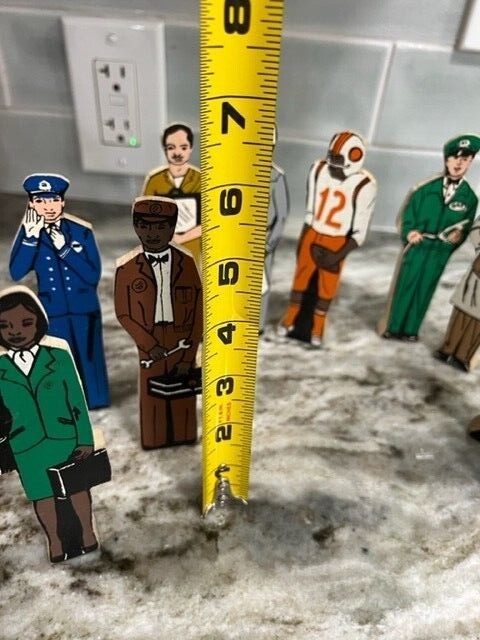 Vintage Guidecraft Wood Freestanding People Occupations Lot Of 10