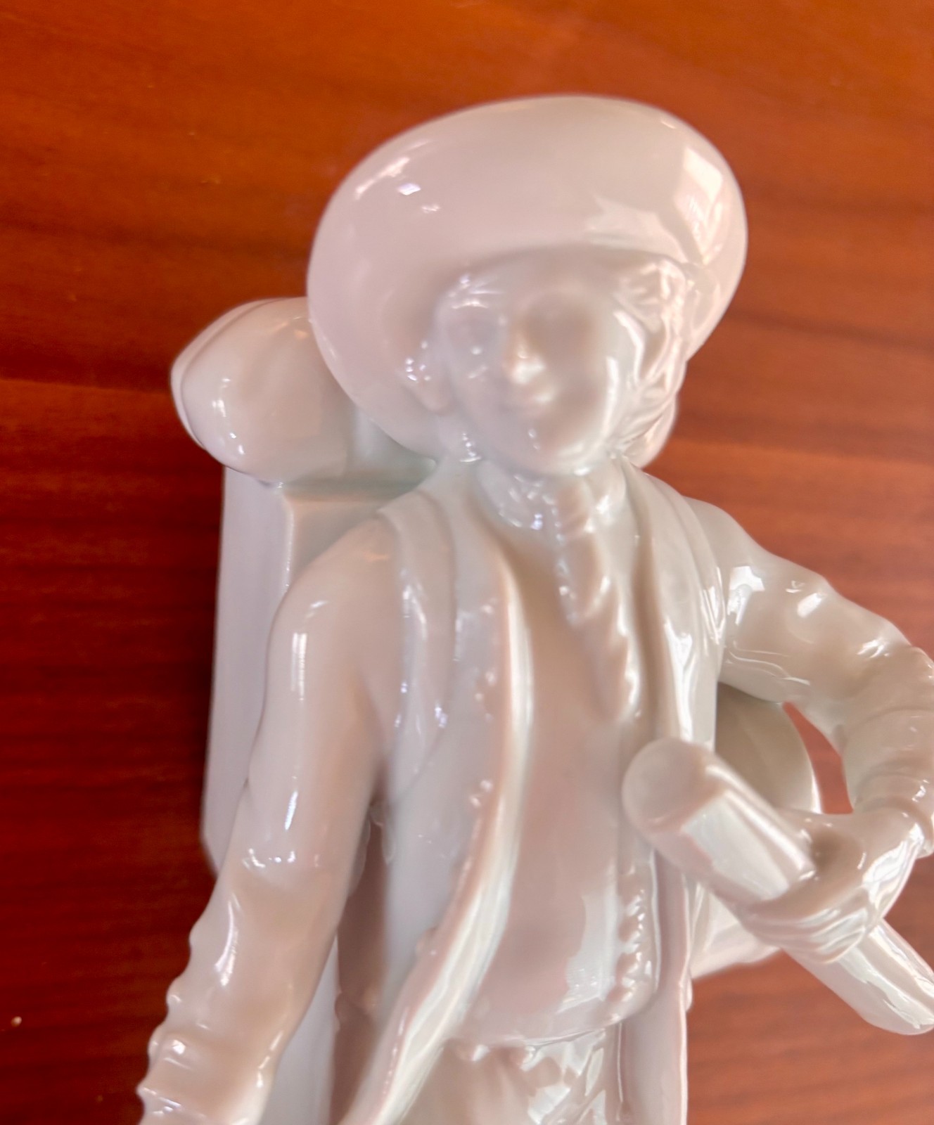 Augarten Wien “Map Seller” Blanc de Chine Porcelain Figurine Vienna