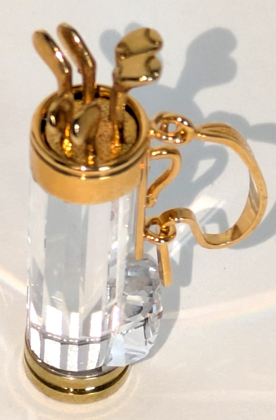 Swarovski “Crystal Memories” Golf Bag Austrian Crystal 18k Gold Plated – EUC