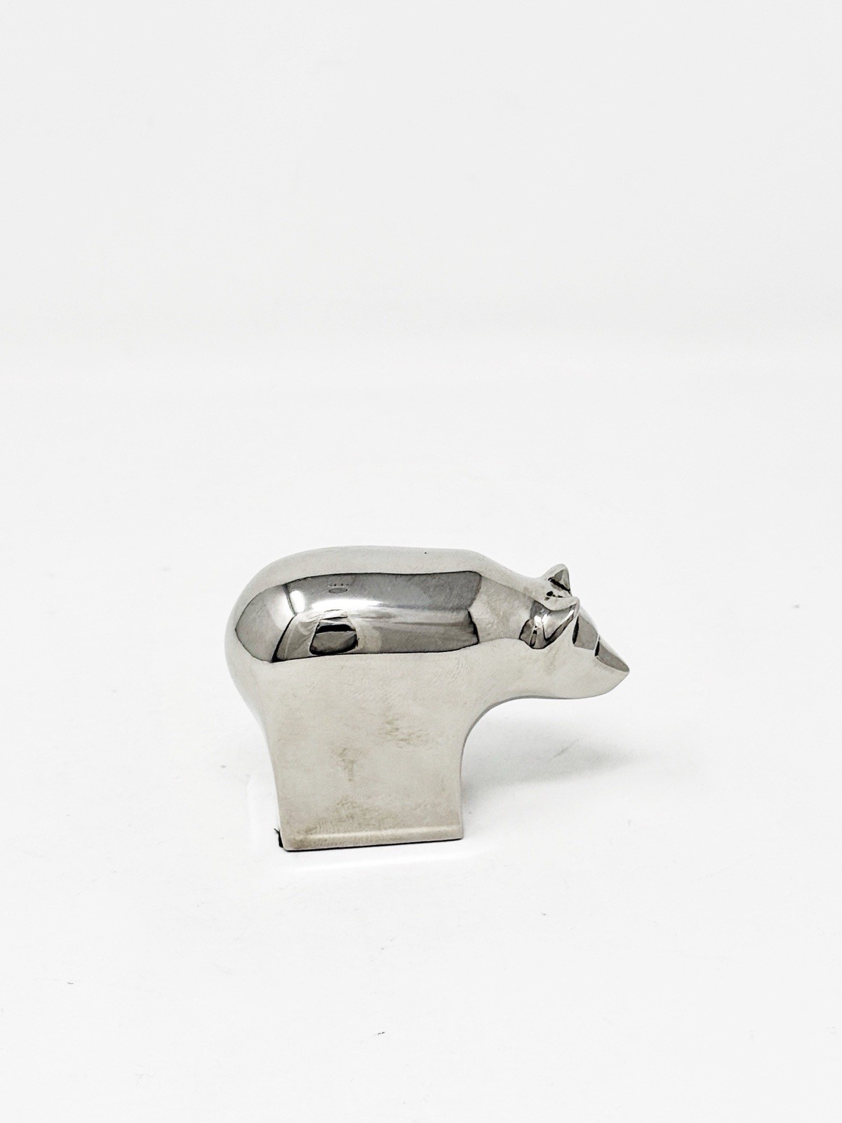 Dansk Designs Silver Plated Brown Bear Paperweight Figurine Design Gunnar Cyren
