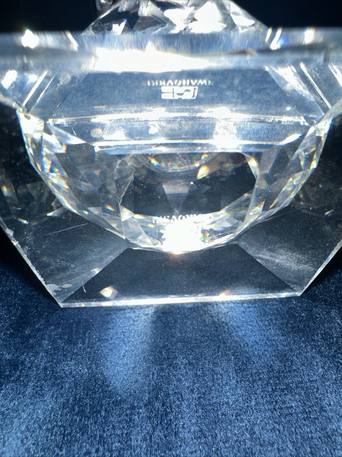 Swarovski Figurine Candle Holder 4 1/8in Very Good Condition