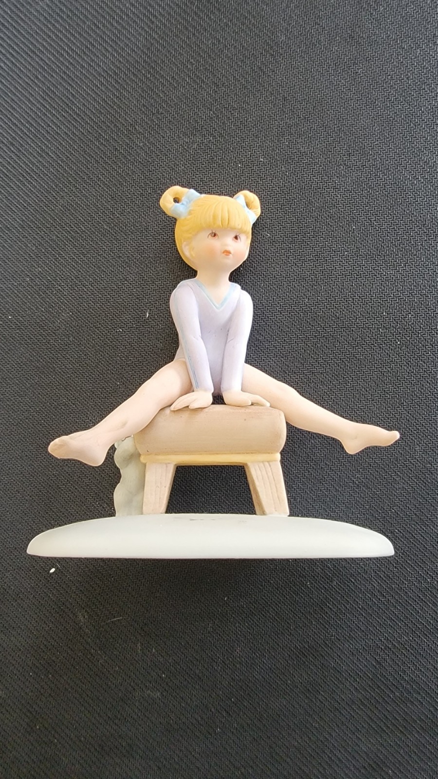 Enesco Jenny Gymnast on Leather Vault figurine with Box
