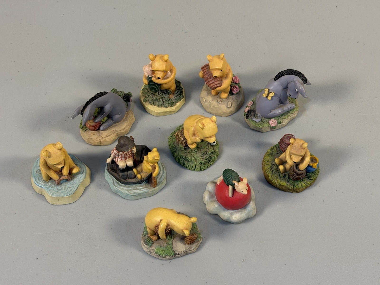 Lot of 10 Lenox Disney Winnie the Pooh Thimble Collection Honey Pot