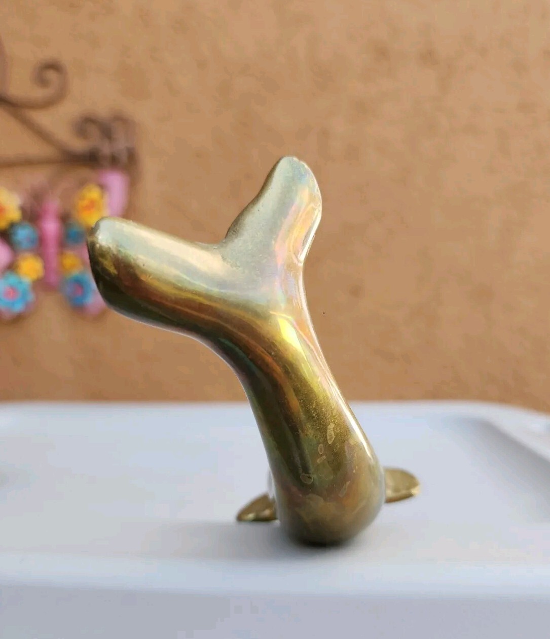 VTG Cast Brass Dolphin Ocean Beach Nautical Sealife Decor Paperweight Figurine