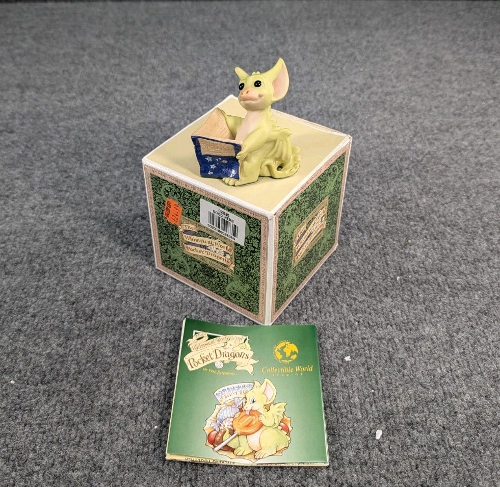 Pocket Dragons Good News Figurine 1996 Real Musgrave Flambro