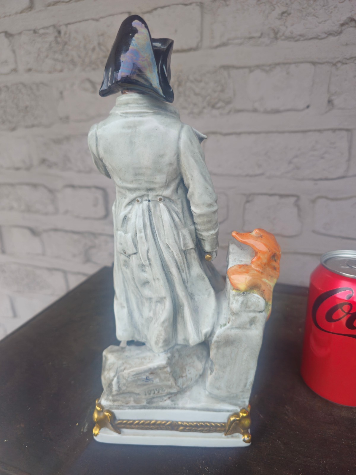 German scheibe alsbach marked porcelain statue napoleon bonaparte