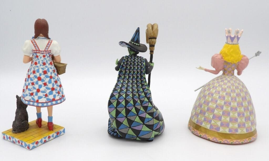 SET OF 3 BRADFORD EXCHANGE WONDERS OF OZ FIGURINES DOROTHY, 2 WITCHES