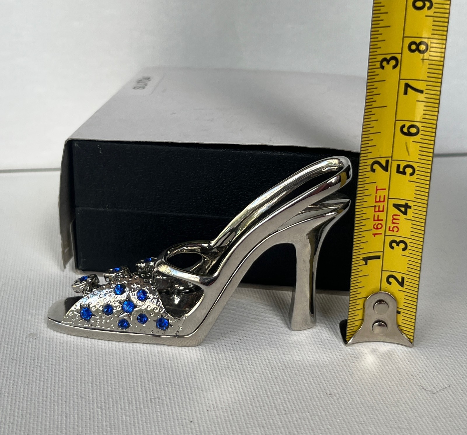 Keren Kopal Lady Shoe Trinket -Gold Plated, Austrian Crystals