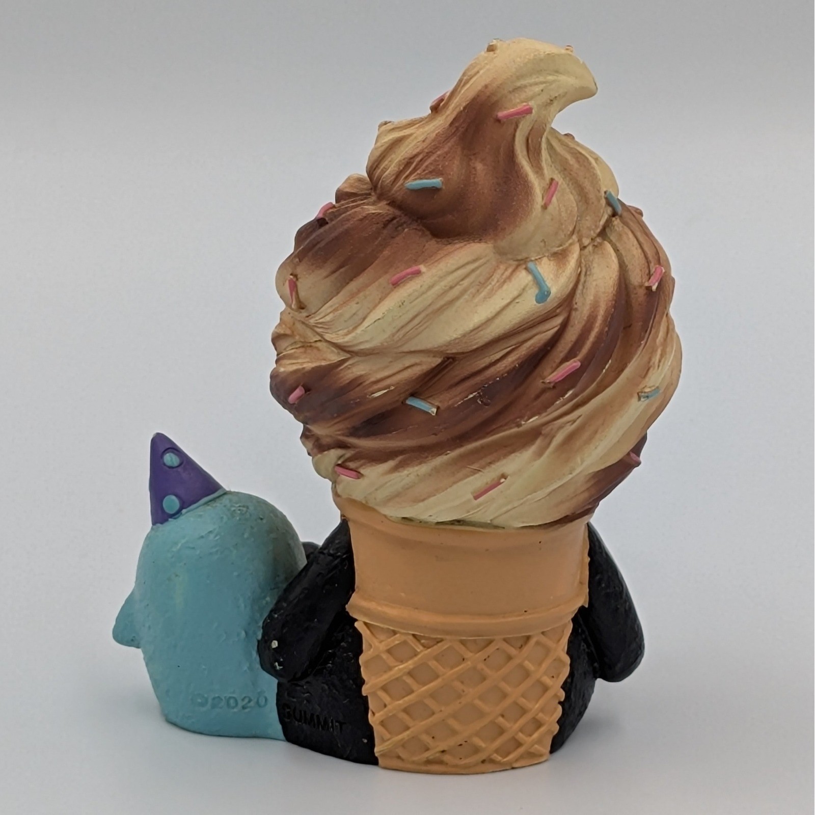 Furrybones Softo Skeleton Ice Cream Cone Figurine Penguin Summit 2020 Resin 3″