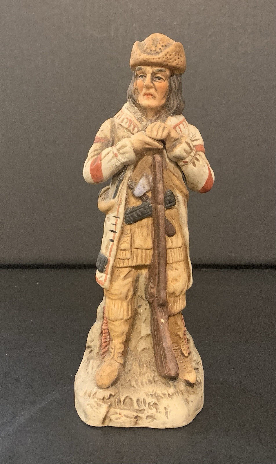 Vintage Ceramic 8 Inch Explorer/Pioneer Statue – Excellent Condition