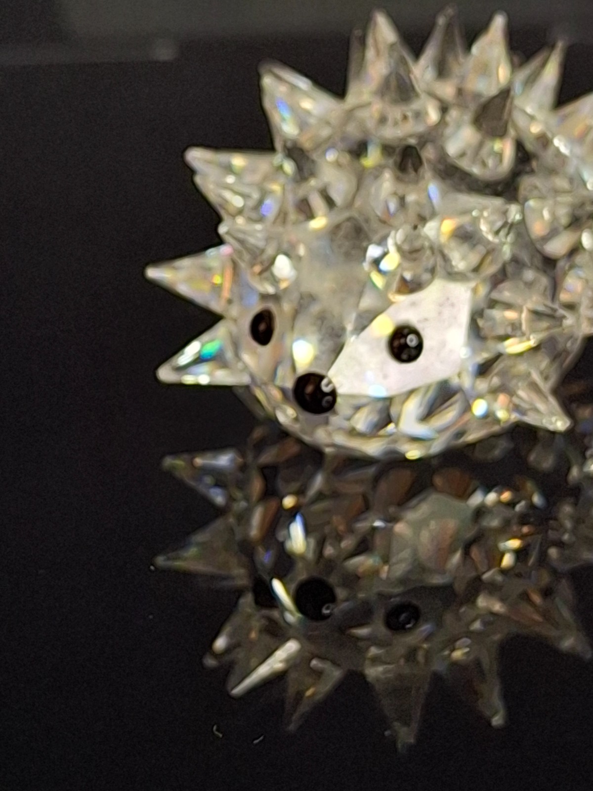 Swarovski Crystal Hedgehog Medium 48 Quills – Retired Max Schreck 7630 045