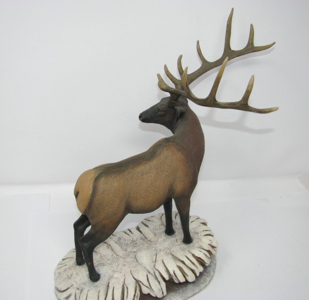Danbury Mint ‘THE LEADER’ 12” Elk Sculpture – Monarchs Of The Wilderness – Rare