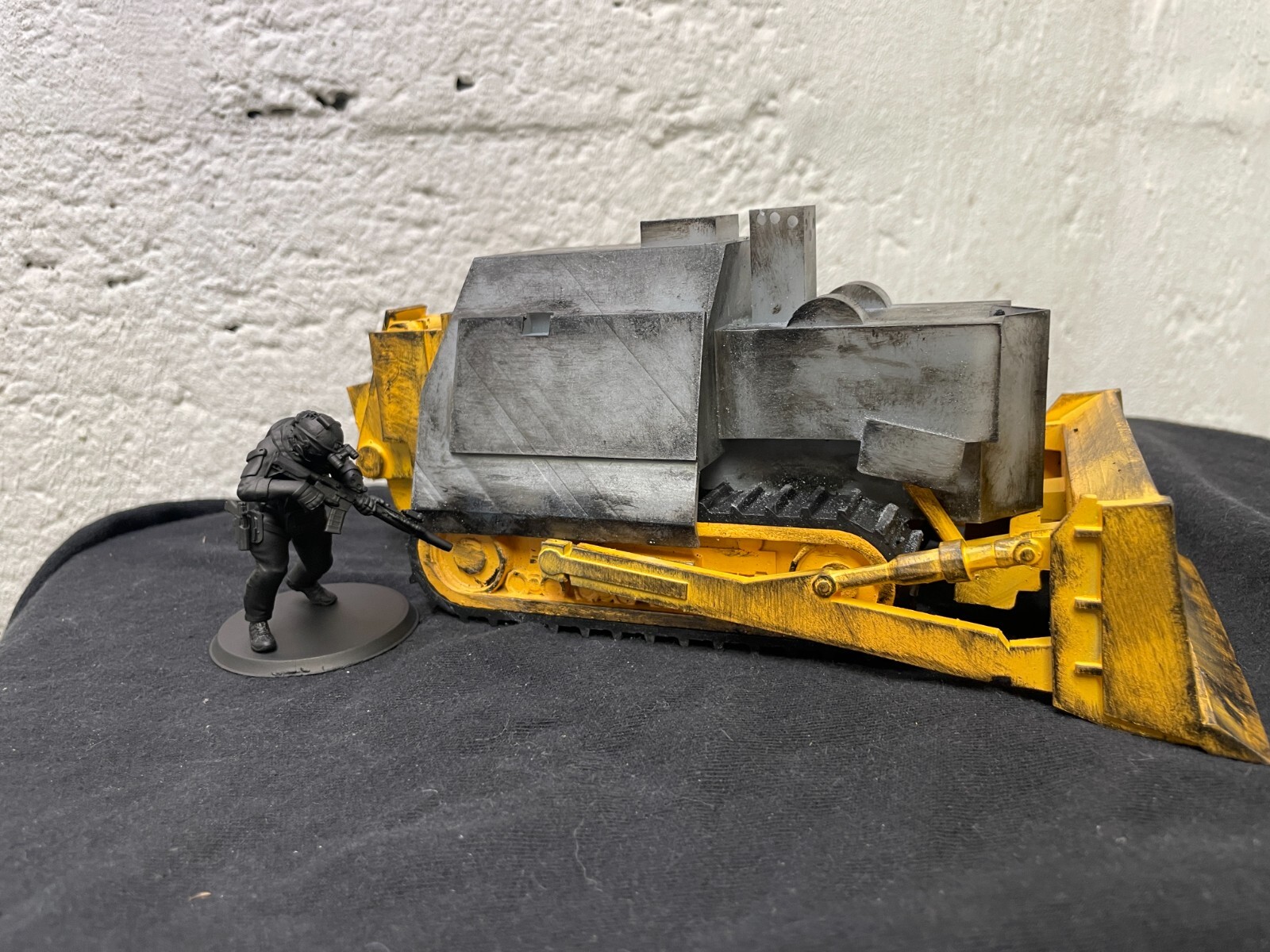 Hand Painted Killdozer 9″ Length Resin Model
