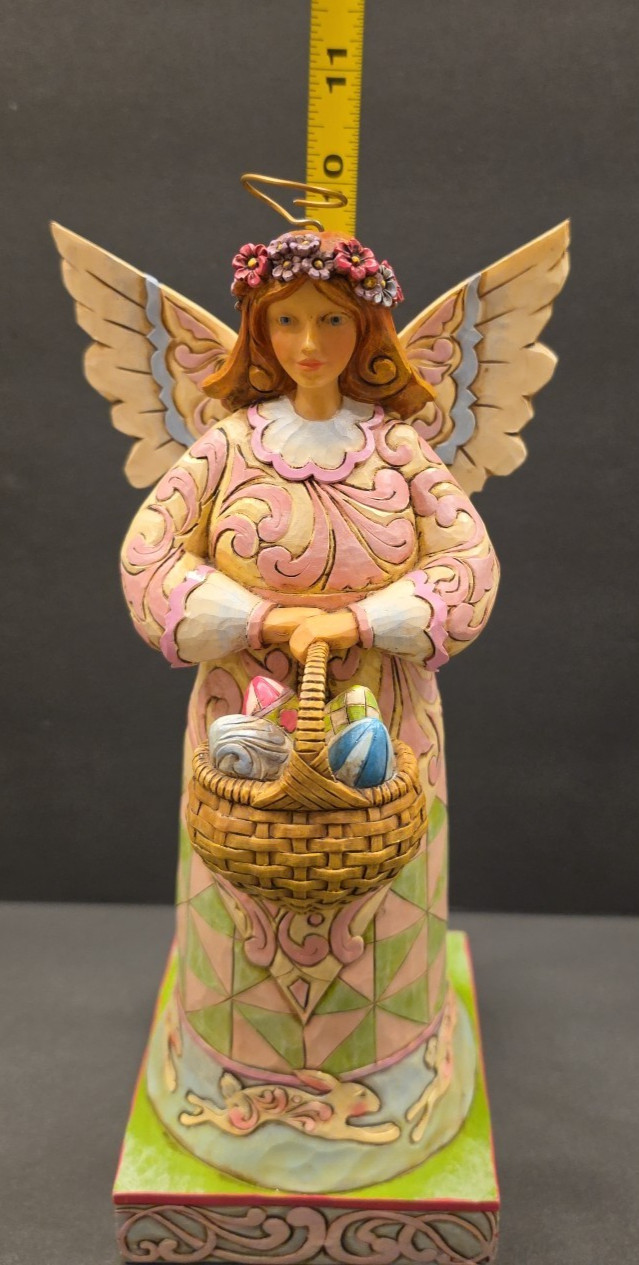 Jim Shore 2010 IN THE JOYFUL SPIRIT OF EASTER Easter Angel w/Eggs Basket 4020611