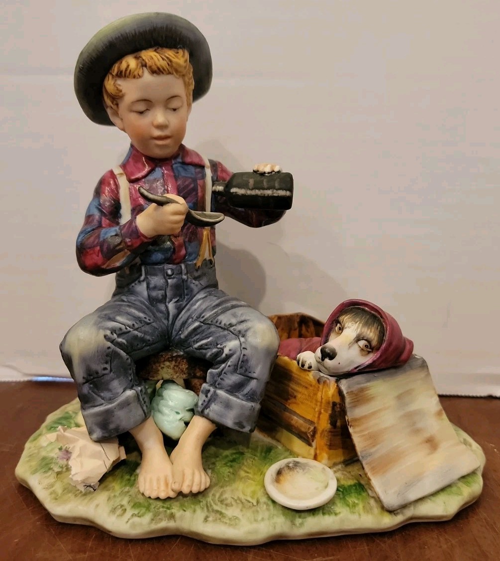 Norman Rockwell (4) Four Seasons Illustrations For 1958. Porcelain Figures.