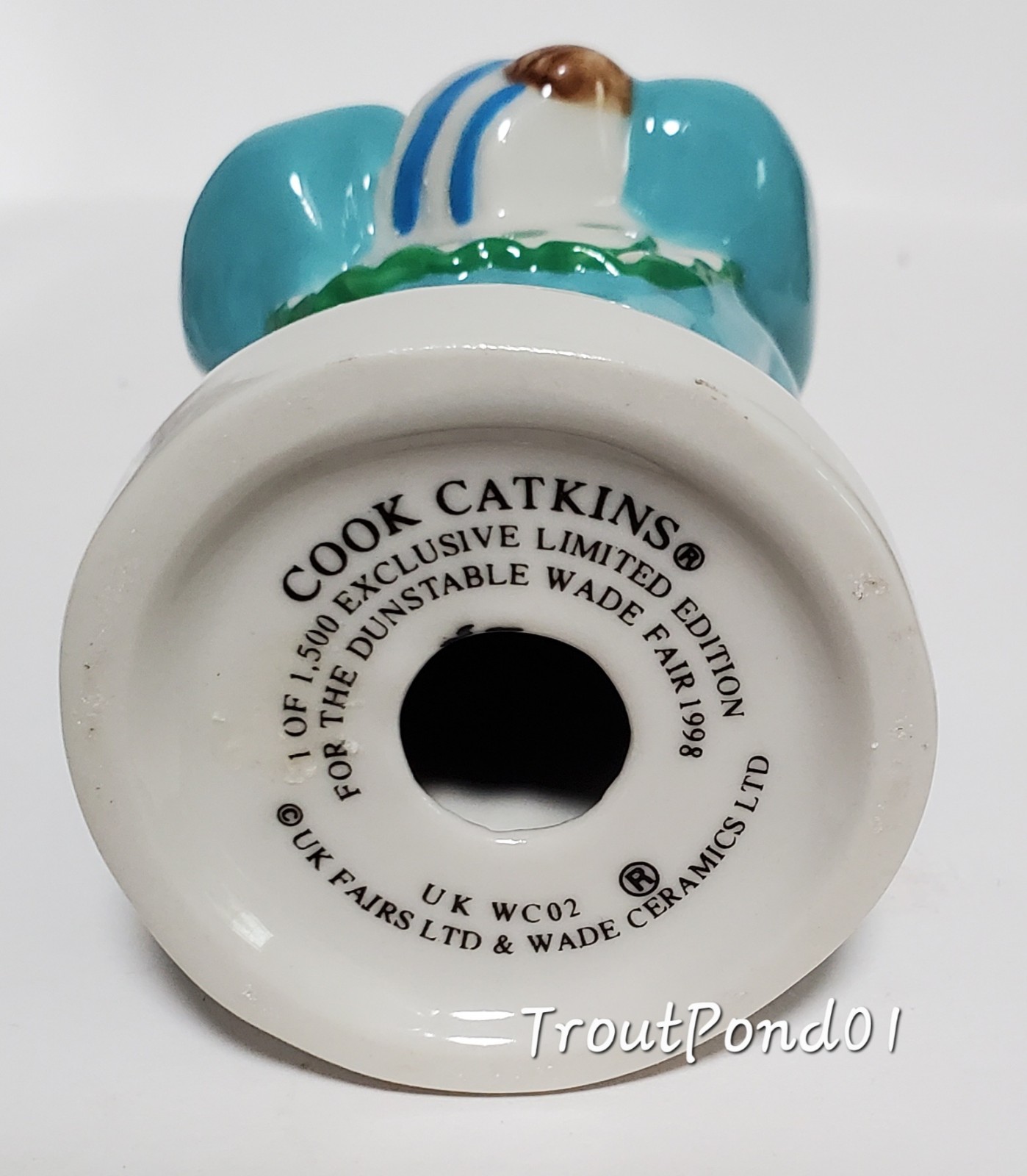 Wade Catkins Cook 1998 Dunstable Fair LE1500 Lg Blow-Up 4 3/4 Porcelain Figurine
