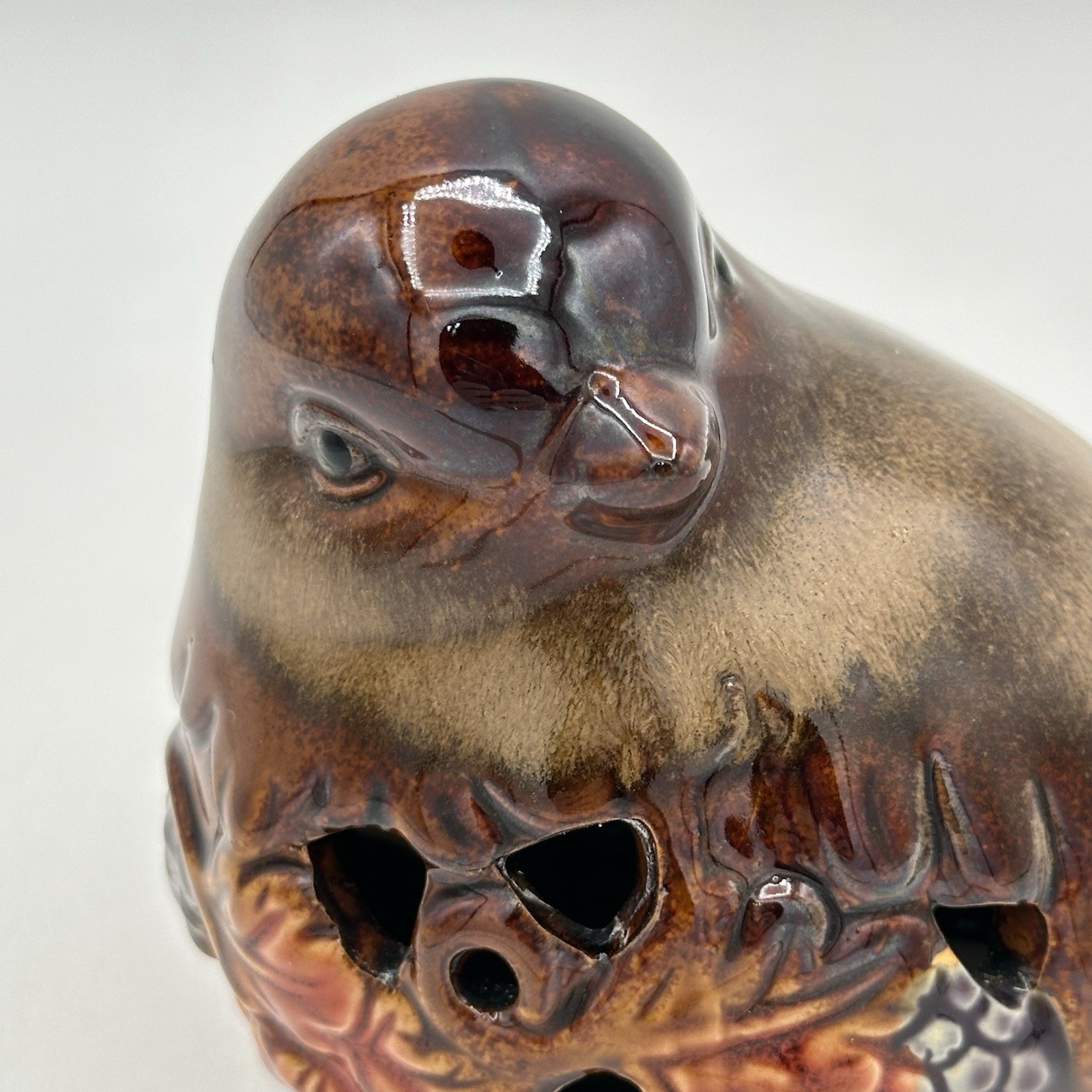 Colorful Ceramic Bird Home Decor Figurine 4.5 X 6 Inches Very Pretty And Glossy