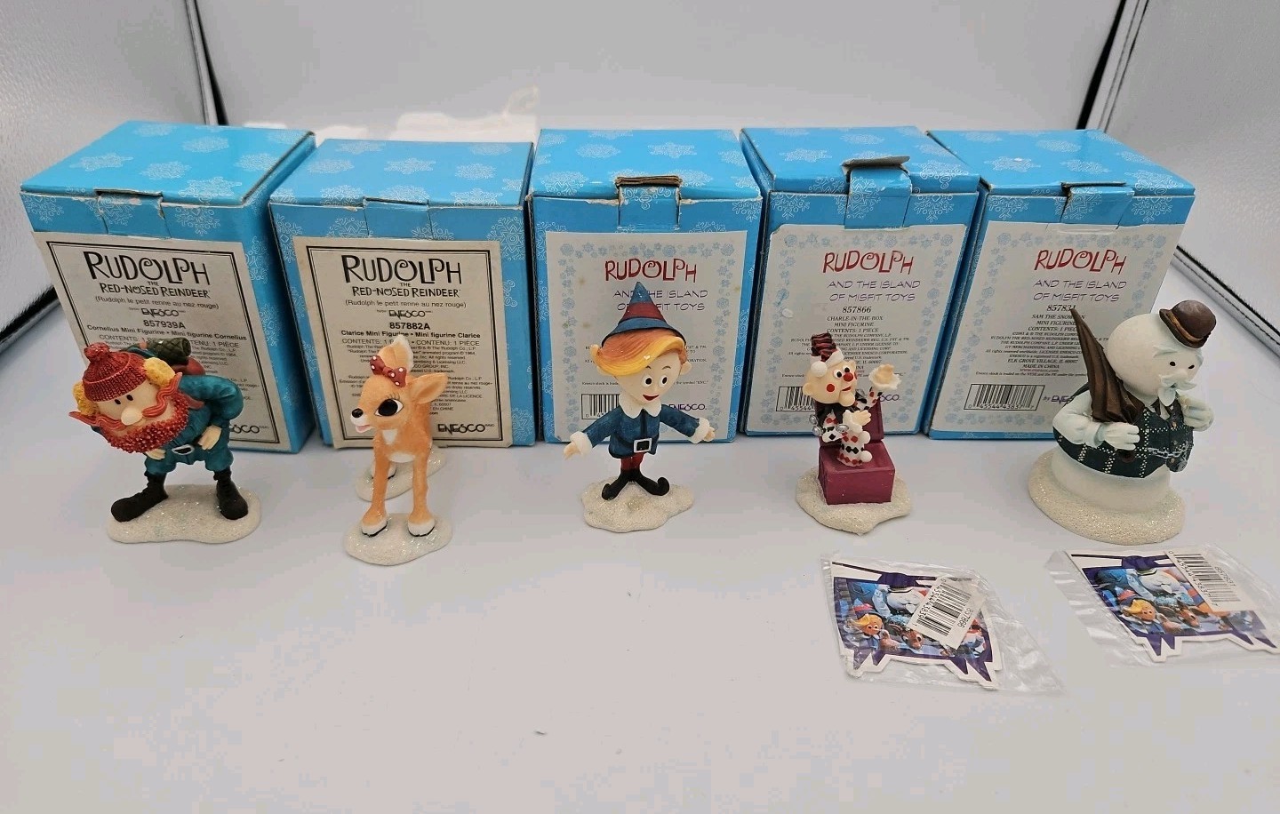 Vintage Lot of 5 Rudolph And The Island Of Misfit Toys Enesco Mini Figurine