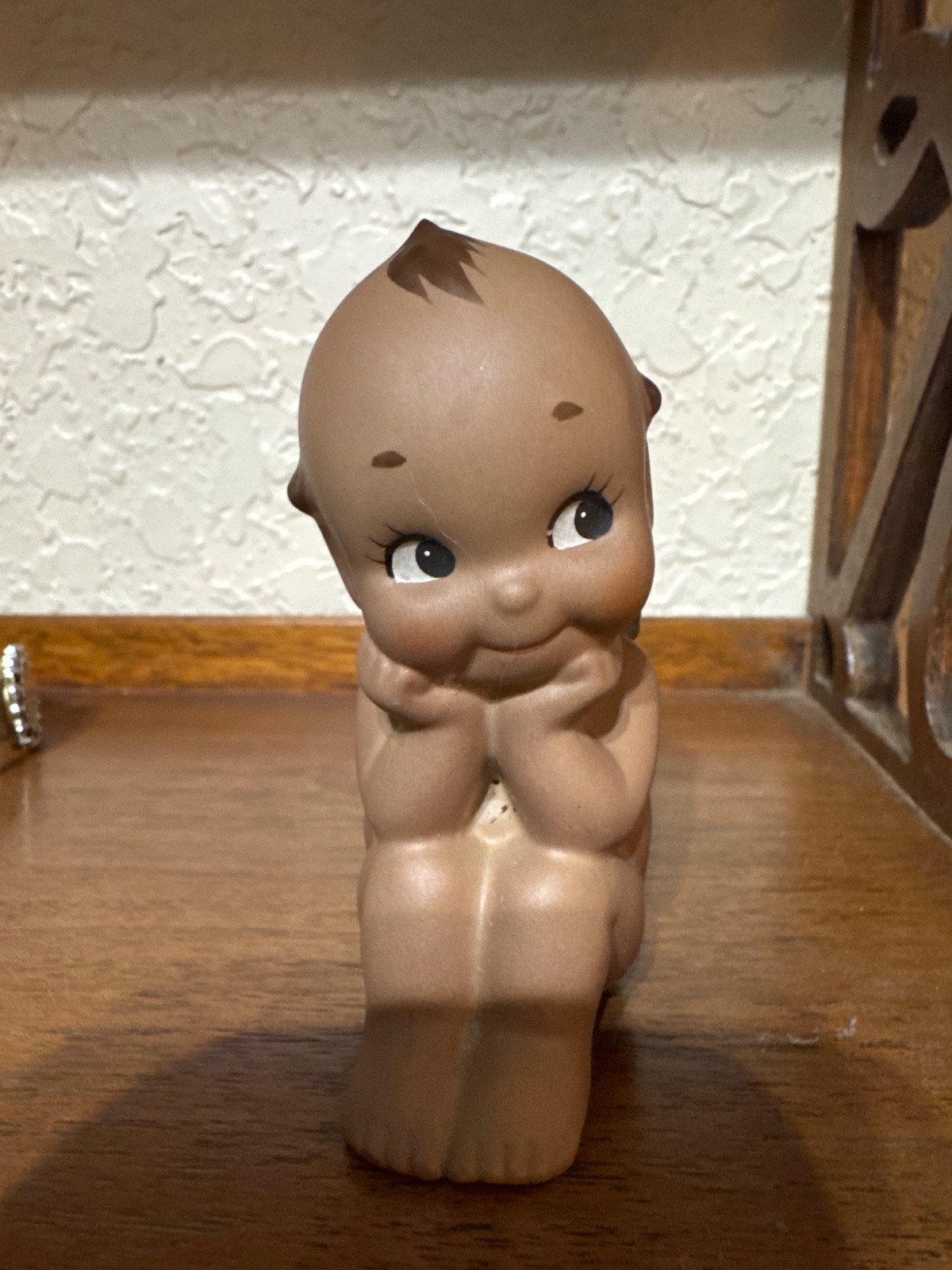 Rose O’Neill 1992 African American Kewpie Doll Figurine JESCO Porcelain