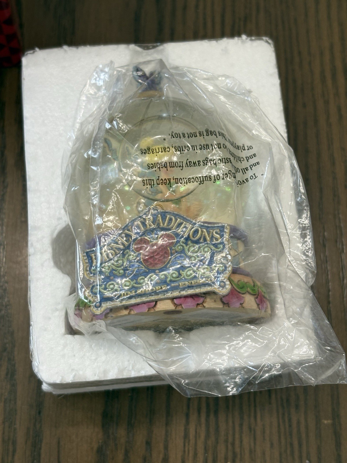 Disney Tinkerbell “Pixie Flirtation” Jim Shore Snow Globe W/ Box & Foam NEW