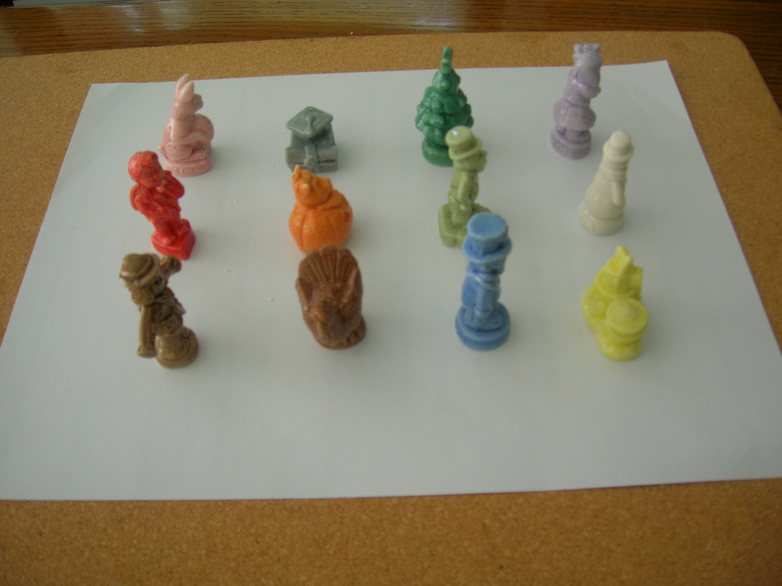 Complete Set of 12 Calendar Series Red Rose Wade England Vintage Figurines