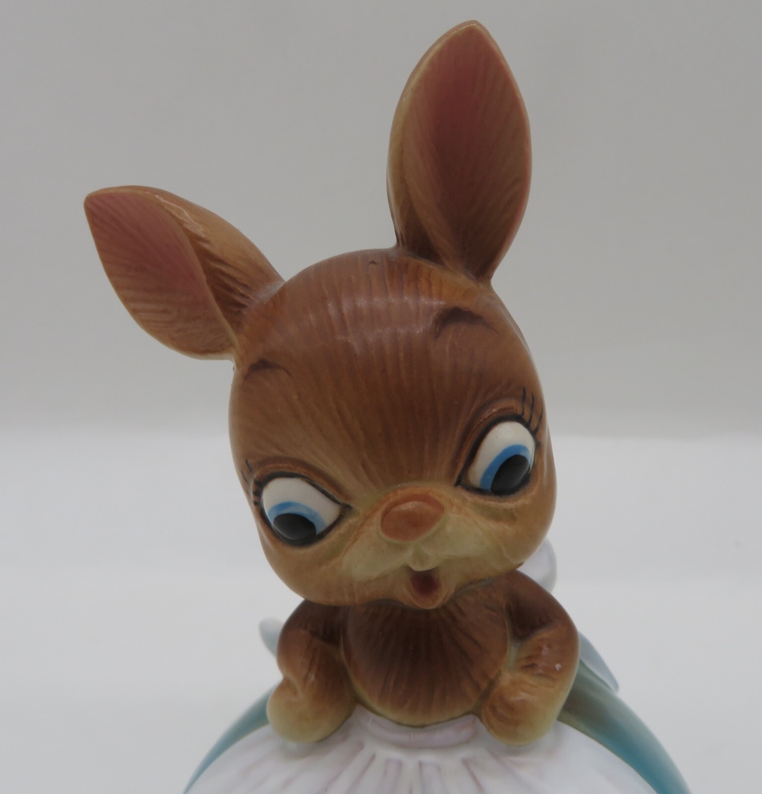 Vintage Josef Originals Ceramic Brown Mama Bunny Rabbit Figurine Japan