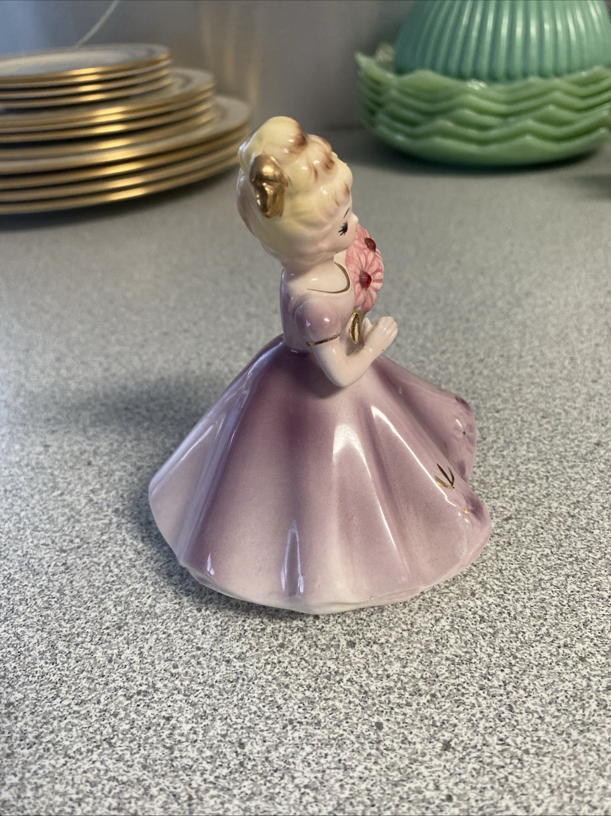 Vintage Josef Originals July Birthday Ruby 4” x 3.5” Birthstone Doll