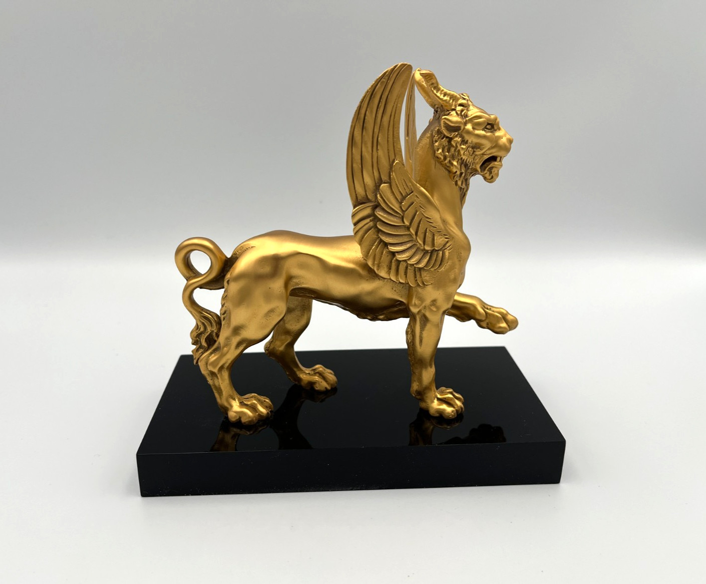 Metropolitan Museum of Art MMA 22 kt Gilded Griffin / Winged Lion