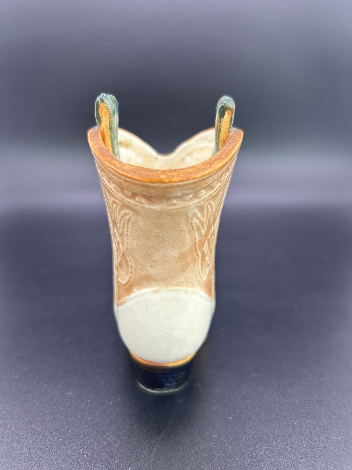 Vintage 1940’s Occupied Japan Porcelain Cowboy Boot 4″ Mini Vase Western BN11