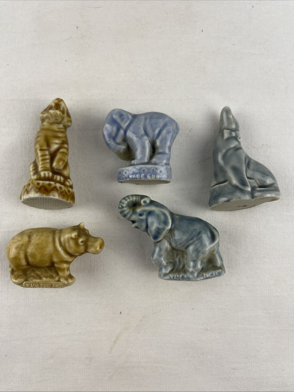 Wade Tea Rose Circus Series Figurines Porcelain England Lot Of 9