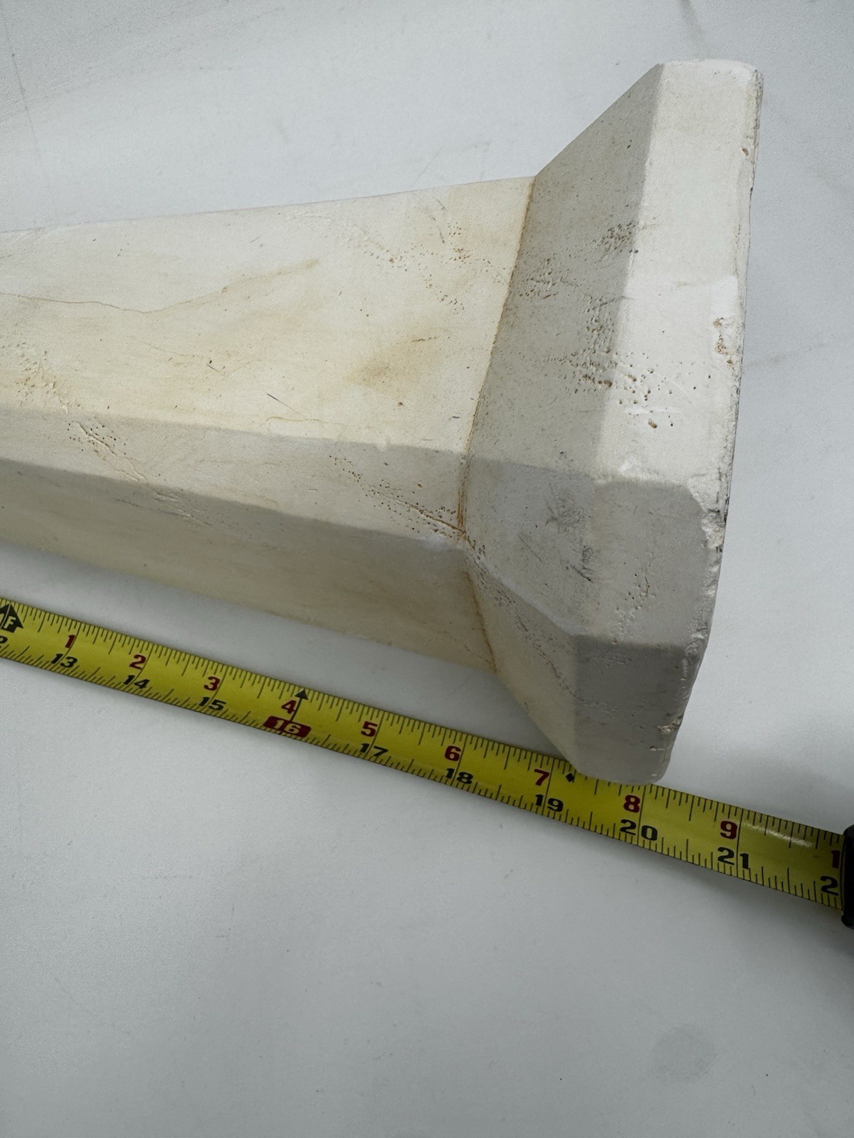 MCM Stone Travertine Obelisk Statue Silvestri 20in Made In Korea