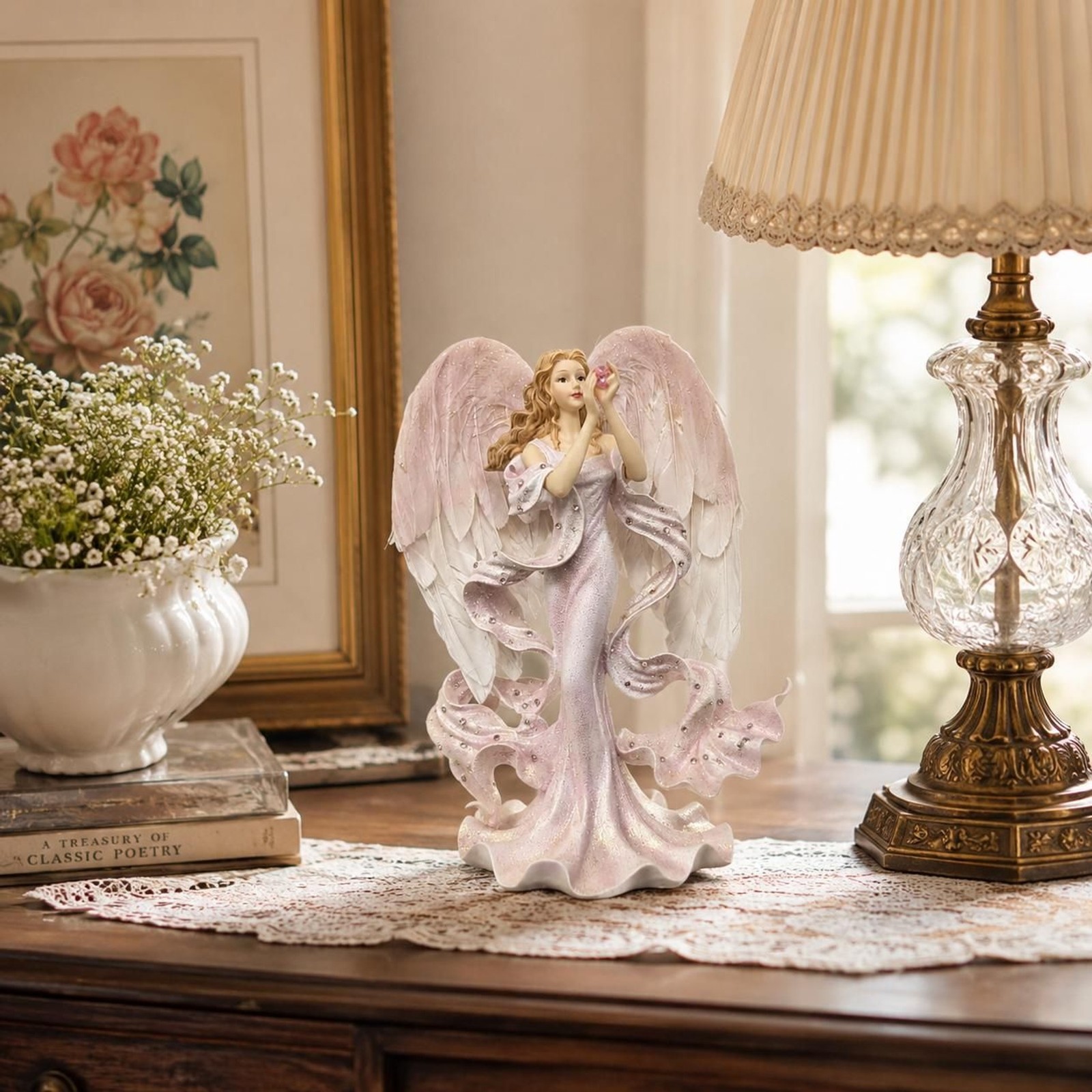 Vintage Comforting Hands of Mercy Angel Figurine Angels of Healing Collection